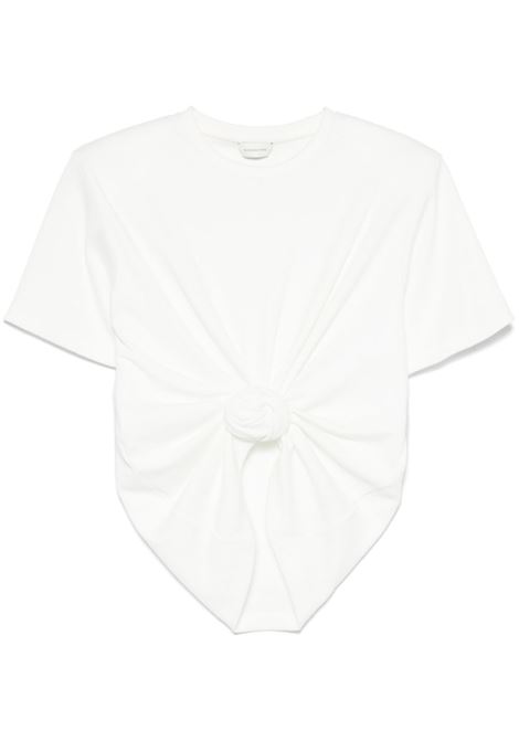 White knot-detail T-shirt Magda butrym - women MAGDA BUTRYM | 181425WHT